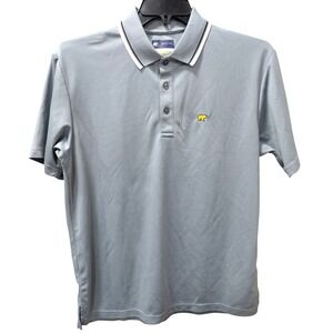 Jack Nicklaus Golf Polo Shirt‎ Mens Medium StayDri Bear Logo Gray